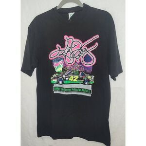 VTG NASCAR Kyle Petty Shirt Mello Yello Short Sleeve Men’s L 90’s Black USA MADE
